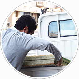 製作した畳を即日お届け